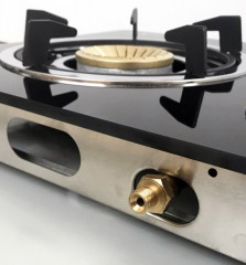 Phonix Germany Phonix Germany Gaskocher PS-2, Glas Gaskocher 2 flammig Propan mit Zundsicherung 8 KW  Газовая плита Phonix Germany PS-2, стеклянная газовая плита, 2 пламени, пропан, с предохранителем 8 кВт