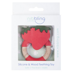 nibbling Beissringe  Super Food Erdbeere Прорезыватели Super Food Клубника