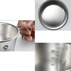 KOMIRO KOMIRO Gaskocher Outdoor Kochgeschirr Picknick Topf Ultraleicht Camping Topf Pfanne, (1-St) Газовая плита KOMIRO, уличная посуда, горшок для пикника, сверхлегкая походная кастрюля (1 шт. упаковке)