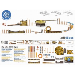 DJECO Zig Go 5643- 45Teile Zig Go 5643
