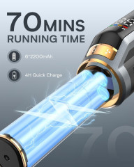 OLAYMEY OLAYMEY Akku-Hand-und Stielstaubsauger, 250,00 W, Beutellos, 30000Pa Staubsauger Kabellos Bis zu70 Min Starke Saugsleistung 2200mAh  Беспроводной ручной и стержневой пылесос OLAYMEY, 250,00 Вт, без мешка, пылесос 30 000 Па, беспроводной, до 70 мин