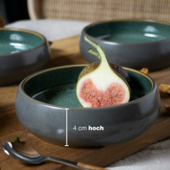 Moritz &amp; Moritz Moritz &amp; Moritz Dessertschale 4-tlg. REACTIV grau Десертная тарелка Moritz &amp;amp; Moritz 4 шт. РЕАКТИВНЫЙ