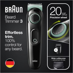 Braun Barttrimmer quot;BT3321quot; in Schwarz und Mint  Триммер для бороды &amp;quot;BT3321&amp;quot; в черном и мятном