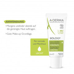 A-DERMA Biology Creme leicht dermatologisch  Биологический крем слегка дерматологический