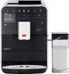 Melitta Melitta Kaffeevollautomat Barista T Smart F 83/0-102, schwarz, 4 Benutzerprofile18 Kaffeerezepte, nach italienischem Originalrezept Полностью автоматическая кофемашина Melitta Barista T Smart F 83/0-102, черная, 4 профиля пользователя, 18 рецепто
