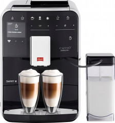 Melitta Melitta Kaffeevollautomat Barista T Smart F 83/0-102, schwarz, 4 Benutzerprofile18 Kaffeerezepte, nach italienischem Originalrezept Полностью автоматическая кофемашина Melitta Barista T Smart F 83/0-102, черная, 4 профиля пользователя, 18 рецепто