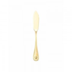 Rosenthal meets Versace Rosenthal Versace Medusa Besteck 14 gramm vergoldet - Feingold 999 Fischmesser 21 cm Столовые приборы Rosenthal Versace Medusa 14 грамм с позолотой - чистое золото 999 Рыбный нож 21 см