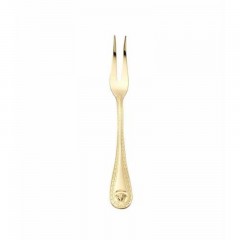 Rosenthal meets Versace Rosenthal Versace Medusa Besteck 14 gramm vergoldet - Feingold 999 Fleischgabel gross 18,5 cm Столовые приборы Rosenthal Versace Medusa 14 грамм с позолотой - чистое золото 999 Вилка для мяса большая 18,5 см