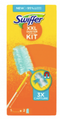Swiffer Staubmagnet XXL Starter Set (Griff + 2 Tucher) 2stk Свиффер Магнитная щетка для удаления пыли Стартовый комплект XXL: 1 магнитная щетка с телескопической ручкой 90см + 2 сменные салфетки-насадки, 2 упаковки