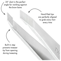 Tweezerman Platinum Slant Tweezer  Платиновый косой пинцет