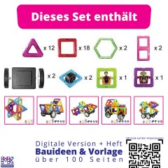 MAGNIKON Magnetische Bausteine MK-40 Das Mondauto Магнитные строительные блоки MK-40 The Moon Car