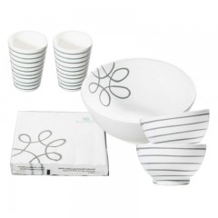 Gmundner Keramik Gmundner Keramik Pur Geflammt Grau Starter-Set Salat 6-tlg. Gmundner Ceramics Pure Flamed Grey Стартовый набор Салат 6 шт.