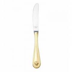 Rosenthal meets Versace Rosenthal Versace Medusa Besteck 14 gramm vergoldet - Feingold 999 Tafelmesser 22,5 cm Столовые приборы Rosenthal Versace Medusa 14 грамм с позолотой - столовый нож из чистого золота 999 пробы 22,5 см