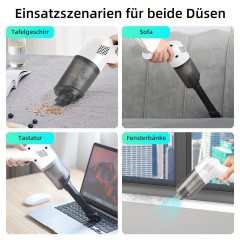 7Magic 7Magic Akku-Handstaubsauger 9000Pa USB Aufladbar Tragbar Leicht Mini Staubsauger Auto-Staubsauger, 120 W, beutellos, 4000mAh Handsauger, fur den Auto, Haus, Kuche, Tierhaare 7Magic беспроводной ручной пылесос 9000Pa USB перезаряжаемый портативный