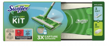 Swiffer wet+dry НАБОР для уборки полов Швабра + cалфетки для швабры сухие 8 шт и влажные 3 шт 1