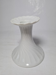 Limoges France Белый фарфоровый подсвечник, 10см x 9,5см, Франция, 1960-70гг.