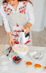 Tefal Tefal Handmixer HT4621 Prep'Mix+, 500 W, Turbo-Funktion, 2 Ruhrbesen, 2 Knethaken, Purierstab-Aufsatz  Ручной миксер Tefal HT4621 Prep&amp;#39;Mix+, 500 Вт, функция турбо, 2 венчика, 2 насадки для теста, насадка-очиститель