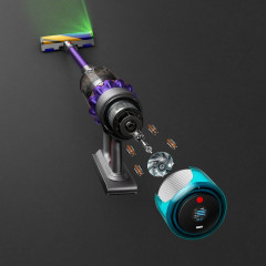 DYSON DYSON Akku-Hand-und Stielstaubsauger Dyson Gen5detect™ Absolute, 752 W, Bis zu 70 Minuten Laufzeit inkl. Akku mit Wechselfunktion.? Беспроводной ручной пылесос DYSON Dyson Gen5detect™ Absolute, 752 Вт, время работы до 70 минут, включая аккумулятор