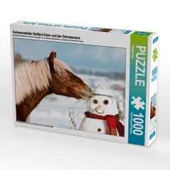 CALVENDO Puzzle CALVENDO Puzzle Schwarzwalder Kaltblut Daim und der Schneemann Пазл CALVENDO Puzzle Лошадь Шварцвальд Дайм и снеговик