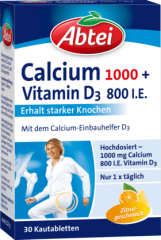 Abtei Кальций + Витамин D3 Леденцы, 30 шт