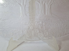 Studio Nova Sun Valley Стеклянное овальное блюдо "Деревья", 43 x 27 см, Германия, 1960-70гг.