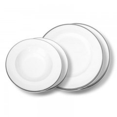 Gmundner Keramik Gmundner Keramik Grauer Rand Dinner for two Gourmet Gmundner Ceramics Grauer Rand Ужин на двоих для гурманов