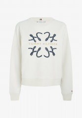Tommy Hilfiger MODERN ROPE LOGO CREW NECK Sweatshirt weathered white MODERN ROPE LOGO CREW NECK Толстовка выветрившийся белый