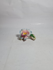 Фигурка винтажная Capodimonte, бело-розово голубой фарфор&quot;Распустившийся бутон&quot;, 12 x 8 x 7 см, Италия, 1960-70гг.