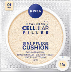 NIVEA Cushion Hyaluron CELLular Filler 3in1 Pflege, Hell, 15 g Нивея Тонирующий Флюид, оттенок 01 Hell