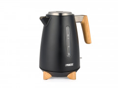 PRINCESS PRINCESS Wasserkocher, 1.7 l, 3000 W, elektrischer Heisswasserbereiter kabellos schnell leise, Bambus Akzente Чайник PRINCESS, 1,7 л, 3000 Вт, электронагреватель, беспроводной, быстрый, тихий, бамбуковые акценты
