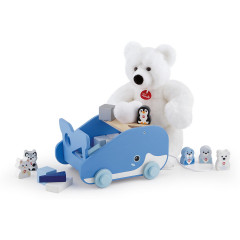 Trudi Trudi by Sevi Baukasten Holzspielzeug Wal 27 x 21 x 23 cm Строительный набор Trudi by Sevi деревянная игрушка кит 27 x 21 x 23 см