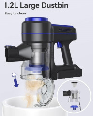 EICOBOT EICOBOT Akku-Hand-und Stielstaubsauger Ideal fur Hartboden, Teppiche, Tierhaare, 150,00 W, beutellos, Drahtloser A10 Staubsauger: 6-in-1 20Kpa Saugkraft, 30 Min. Laufzeit  Беспроводной ручной и стержневой пылесос EICOBOT, идеально подходящий для т