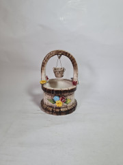 Фигурка винтажная &quot;Колодец с ведром&quot; Capodimonte, серо-коричневая керамика, 10 x 16 см, Италия, 1960-1970гг.