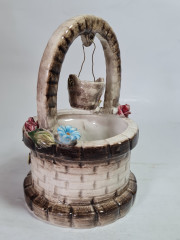 Фигурка винтажная &quot;Колодец с ведром&quot; Capodimonte, серо-коричневая керамика, 10 x 16 см, Италия, 1960-1970гг.