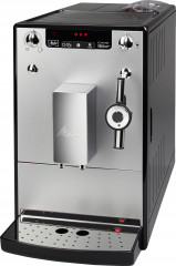 Melitta Melitta Kaffeevollautomat Solo Perfect Milk E957-203, silber/schwarz, Cafe cremeEspresso per One Touch, Milchschheisse Milch per Drehregler Полностью автоматическая кофемашина Melitta Solo Perfect Milk E957-203, серебристый/черный, кофе-крем-эсп