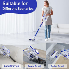 EICOBOT EICOBOT Akku-Hand-und Stielstaubsauger Ideal fur Hartboden, Teppiche, Tierhaare, beutellos, Kabelloser 23000Pa Akku-Staubsauger: Leistungsstark, leicht, flexibel  Беспроводной ручной и стержневой пылесос EICOBOT, идеально подходящий для твердых по