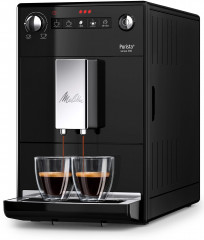 Melitta Melitta Kaffeevollautomat Purista F230-102, schwarz, Lieblingskaffee-Funktion, kompakt extra leise Полностью автоматическая кофемашина Melitta Purista F230-102, черная, функция любимого кофе, компактная, очень тихая