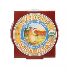 Badger Foot Balm Peppermint &amp; Tea Tree  Бальзам для ног Мята перечная и чайное дерево