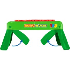 Molto Klappbarer Tisch mit 20 Bausteinen aus Kunststoff Складной стол с 20 пластиковыми строительными блоками