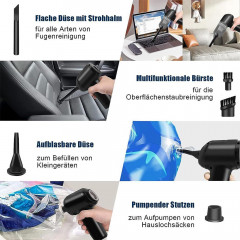 MOUTEN MOUTEN Akku-Hand-und Stielstaubsauger Handstaubsauger Akku 2 in 1 Autostaubsauger Беспроводной ручной пылесос MOUTEN, ручной пылесос с аккумулятором, автомобильный пылесос 2 в 1