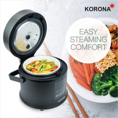 KORONA KORONA Reiskocher 58011, digital, Dampfgarer, Warmhaltefunktion, LED Display, Touch Рисоварка KORONA 58011, цифровая, пароварка, функция поддержания тепла, светодиодный дисплей, сенсорный