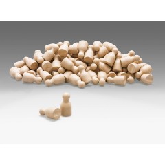 Wissner aktiv lernen Satz aus 100 Spielfiguren in naturfarben\u2028 Набор из 100 игровых фигурок натурального цвета\u2028