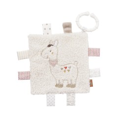 Fehn Knistertuch Lama mit Ring Лама из хрустящей ткани с кольцом