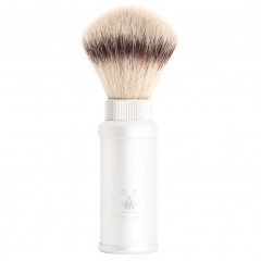 Muhle TRAVEL Reiserasierpinsel Silvertip Fibres© white  Дорожный помазок для бритья TRAVEL Silvertip Fibres© белый
