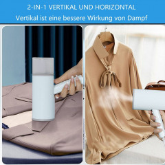 GelldG GelldG Dampfburste Steamer Dampfglatter, 1000 W Dampfburste Reisebugeleisen Mini blau Паровая щетка GelldG, отпариватель для разглаживания пара, дорожный мини-утюг с паровой щеткой мощностью 1000 Вт