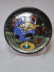 Les Ceramiques Коллекционная тарелка "Мандола", 24см, Тунис 1950г.