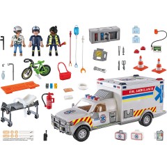 PLAYMOBIL PLAYMOBIL 70936 Rettungs-Fahrzeug: US Ambulance Спасательный автомобиль PLAYMOBIL 70936: Скорая помощь США