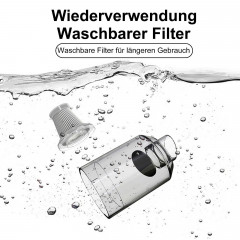 OKWISH OKWISH Akku-Handstaubsauger Handstaubsauger Autostaubsauger Hand Auto Akku Staubsauger Kabellos, 120,00 W, Beutellos, Faltbar 3 in 1 Funktional 4500Pa 4000mA-Akku Wohnungen Auto mit Licht Беспроводной ручной пылесос OKWISH, ручной пылесос, автомоб