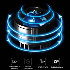 TUABUR TUABUR Akku-Handstaubsauger Kabelloser, wiederaufladbarer tragbarer Handstaubsauger mit, 9000Pa Staubsauger, ausgestattet mit 3*2000mA Akku, 3-in-1 multifunktionaler kabelloser Handstaubsauger, Geeignet fur Autos, Wohnungen und Buros Schwarz Беспро