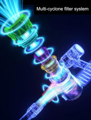 KOHE KOHE Akku-Hand-und Stielstaubsauger Ideal fur Hartboden, Teppiche, Tierhaare, 500,00 W, beutellos, Kabelloser 500W Akku staubsauger 4Modi 55Min Laufzeit 33 Kpa grunes  Беспроводной ручной пылесос KOHE, идеально подходящий для твердых полов, ковров, ш